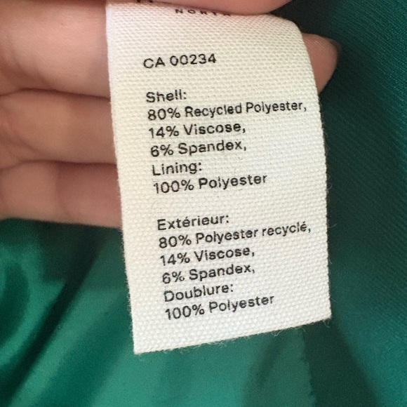 Hudson North, size 8, vibrant green blazer, recycled polyester - Picture 5 of 9